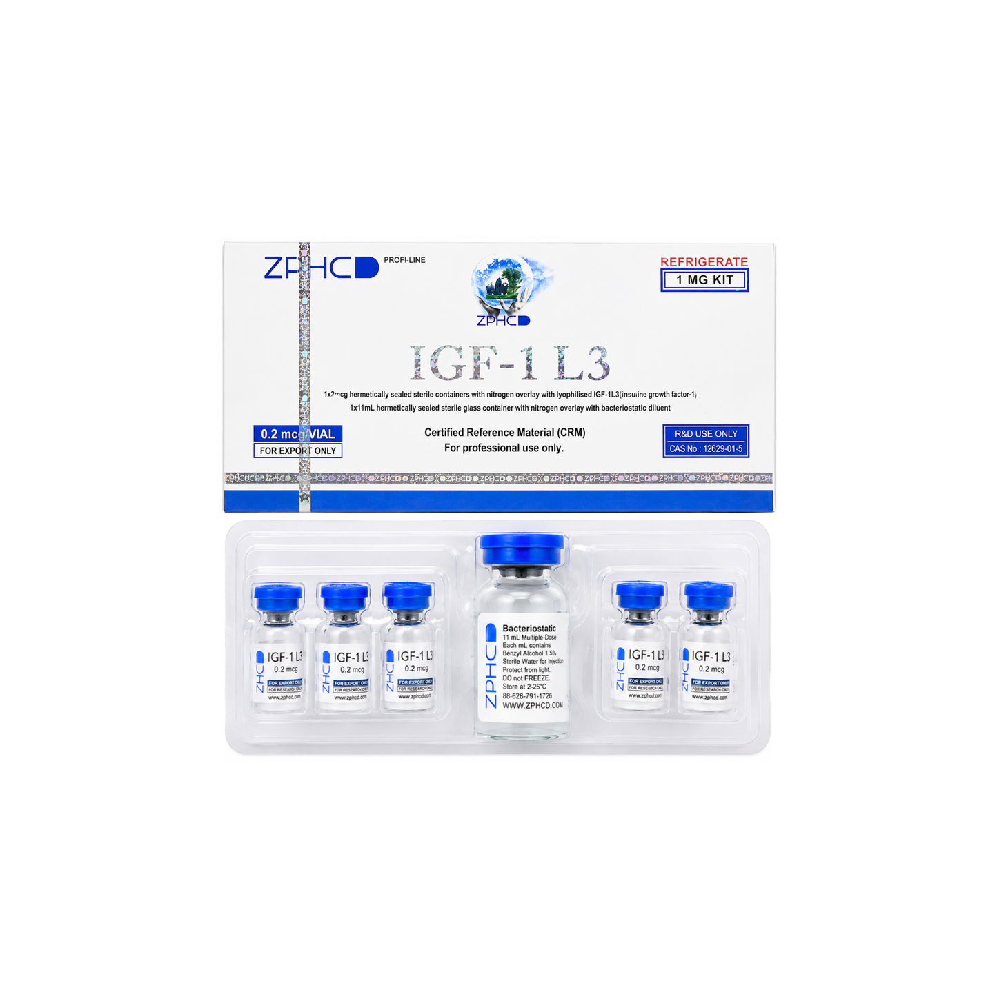 IGF-1 LR3 / 0.2 mg (VIAL) GROWTH HORMONE-ზრდის ჰორმონი ZPHC