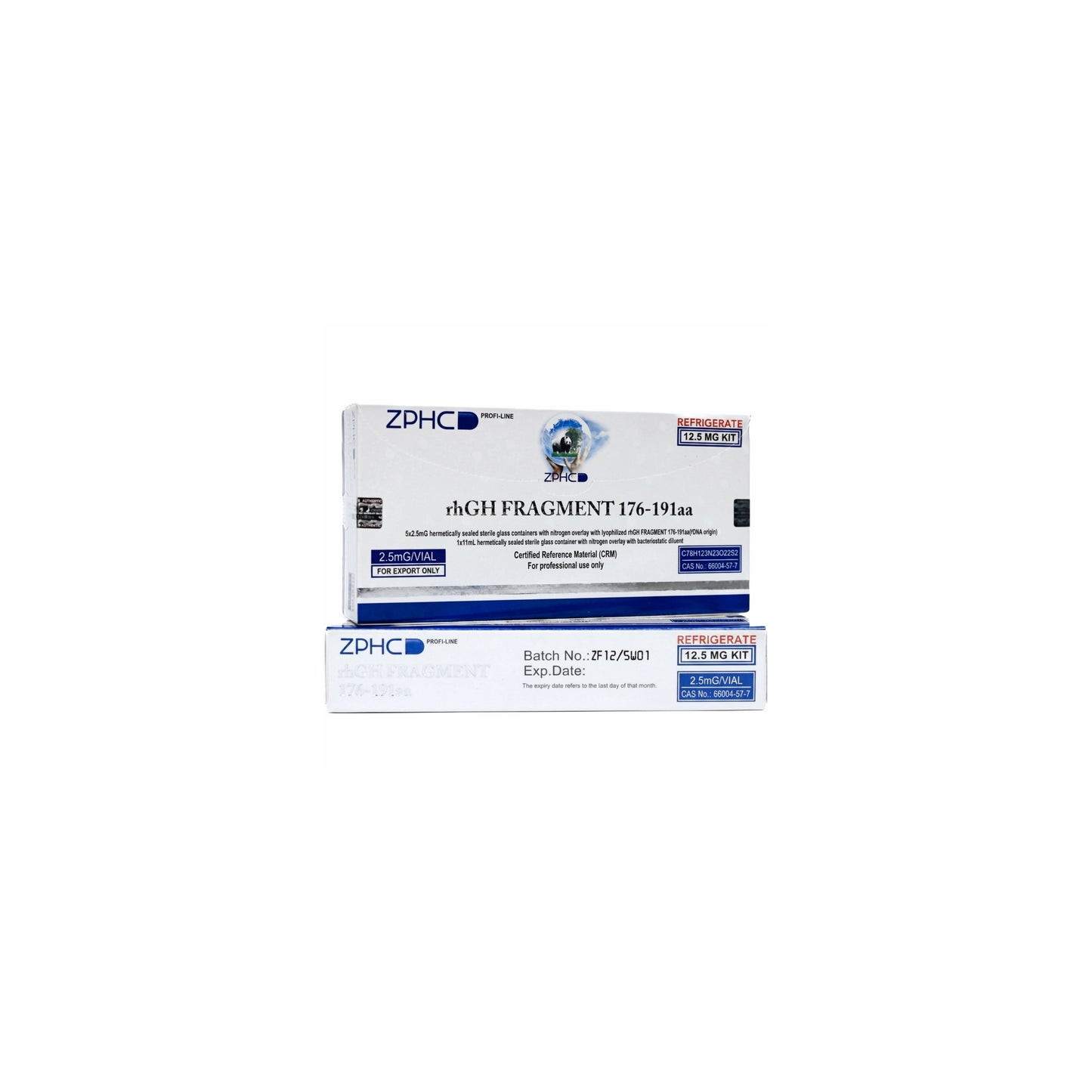 HGH FRAGMENT 176-191 peptide ZPHC- პეპტიდი ფრაგმენტი 5vials (2.5MG)