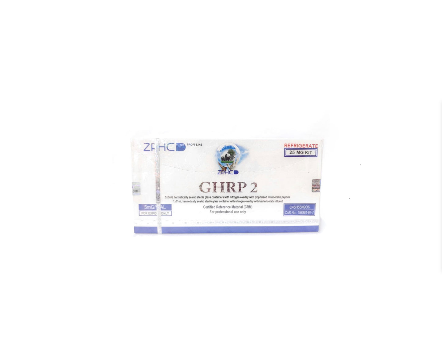 GHRP-2 ZPHC — 25 mg (5 vials × 5 mg)- ჯი ეიჩ არ პი-2 პეპტიდი