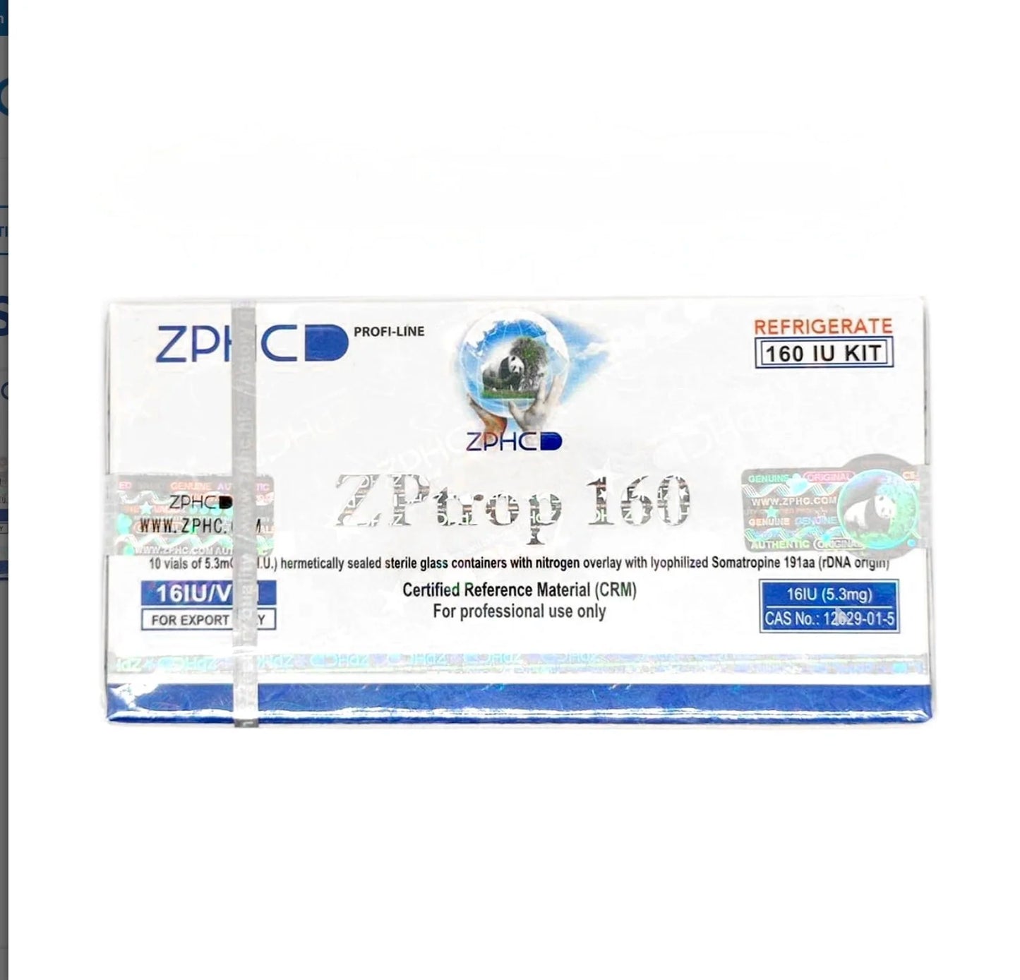 ZPtrop (HGH) 160iu GROWTH HORMONE- ზრდის ჰორმონი ZPHC