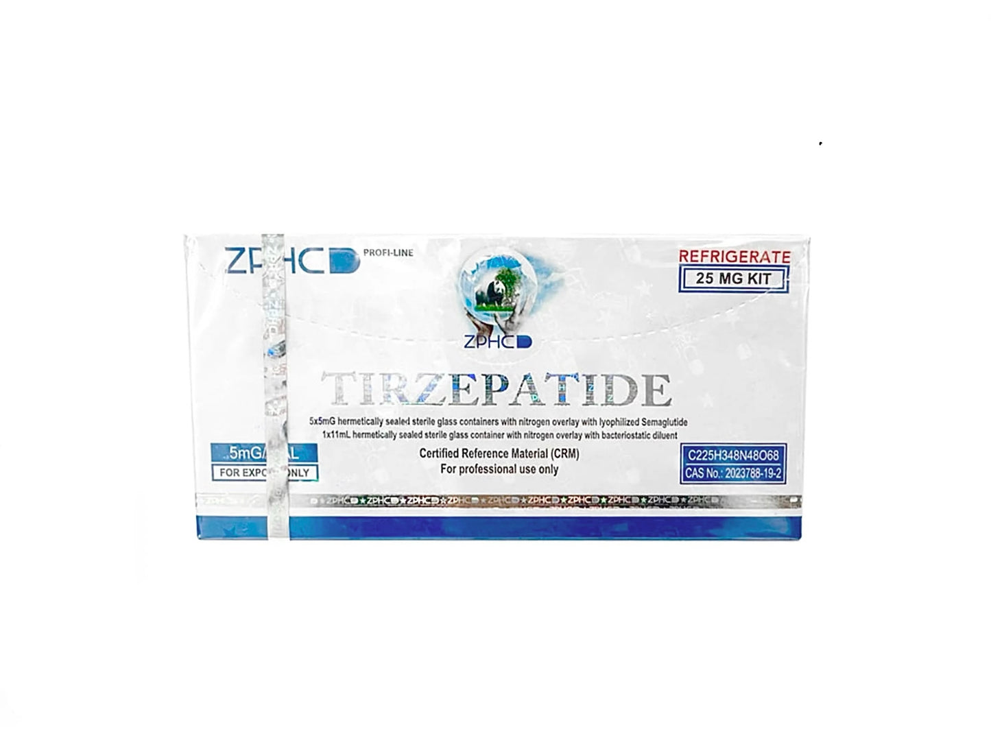 TIRZEPATIDE 25mg KIT (VIALS x 5mg)- ტირზეპატიდი ZPHC