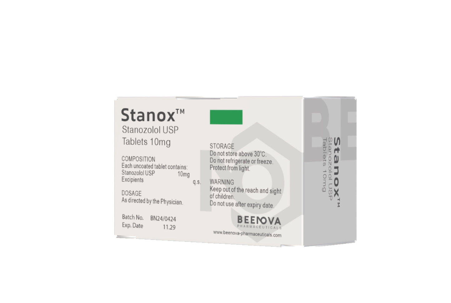STANOX (stanozolol) 10mg- სტანოზოლოლი(100 TABLETS) BEENOVA