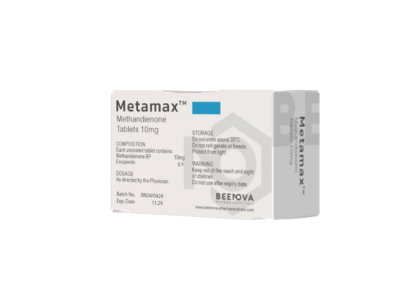 METHANDIENONE 10mg (METAMAX)- მეთანი (100TABLETS) BEENOVA