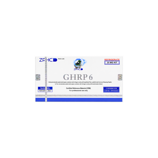 GHRP-6 ZPHC — 25 mg (5 vials × 5 mg) ჯი ეიჩ არ პი-6 პეპტიდი