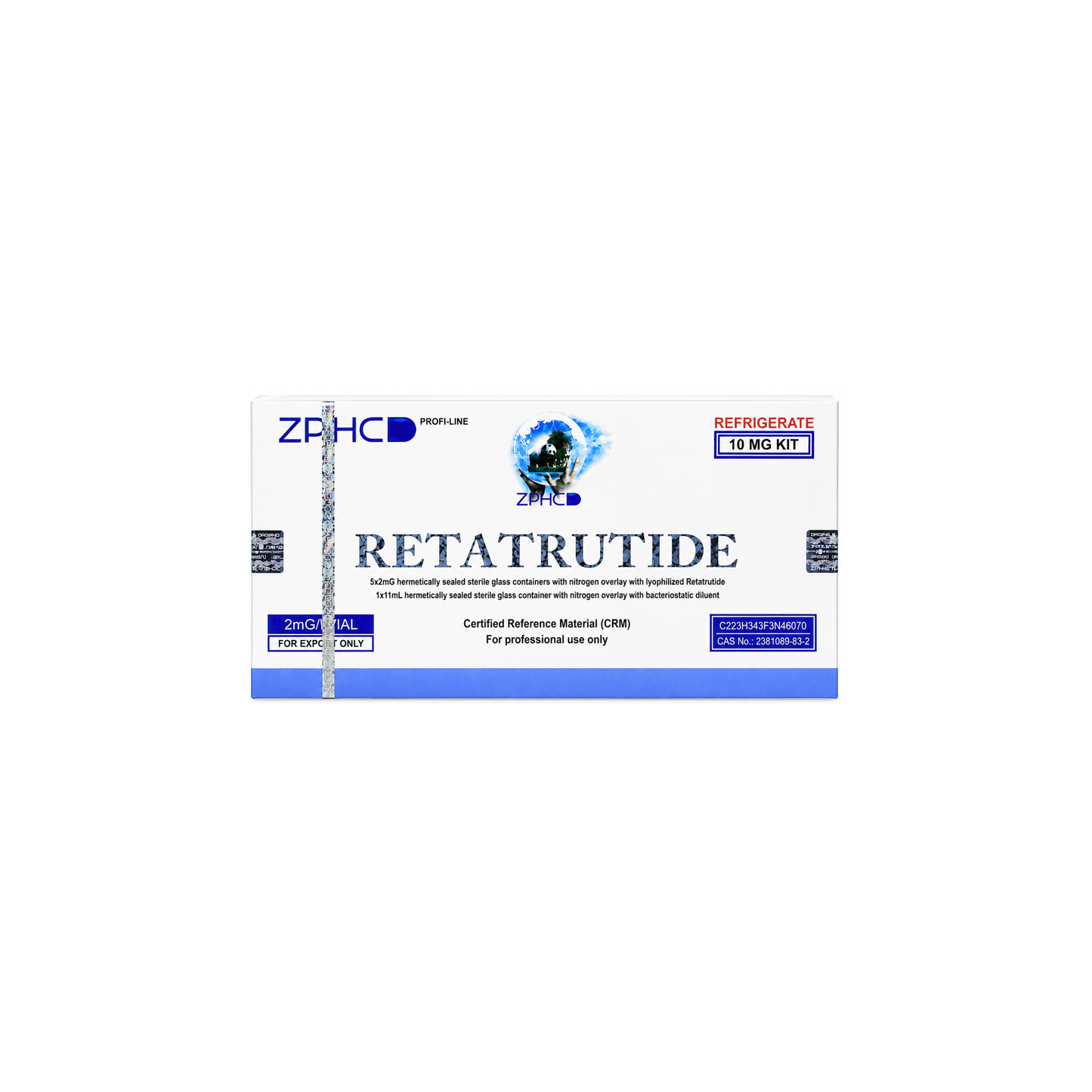 Retatrutide-რეტატრუიდი 10mg (5 vials x 2mg) Zphc