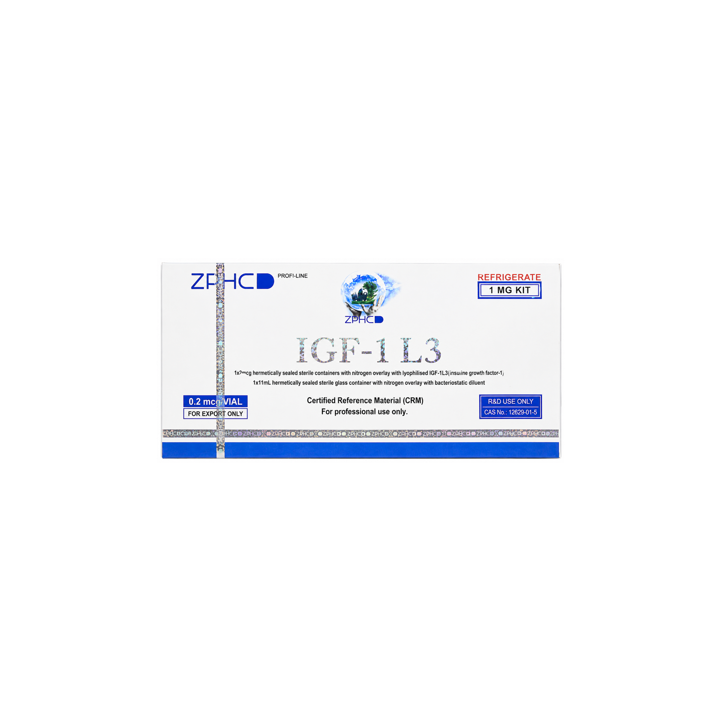 IGF-1 LR3 / 0.2 mg (VIAL) GROWTH HORMONE-ზრდის ჰორმონი ZPHC