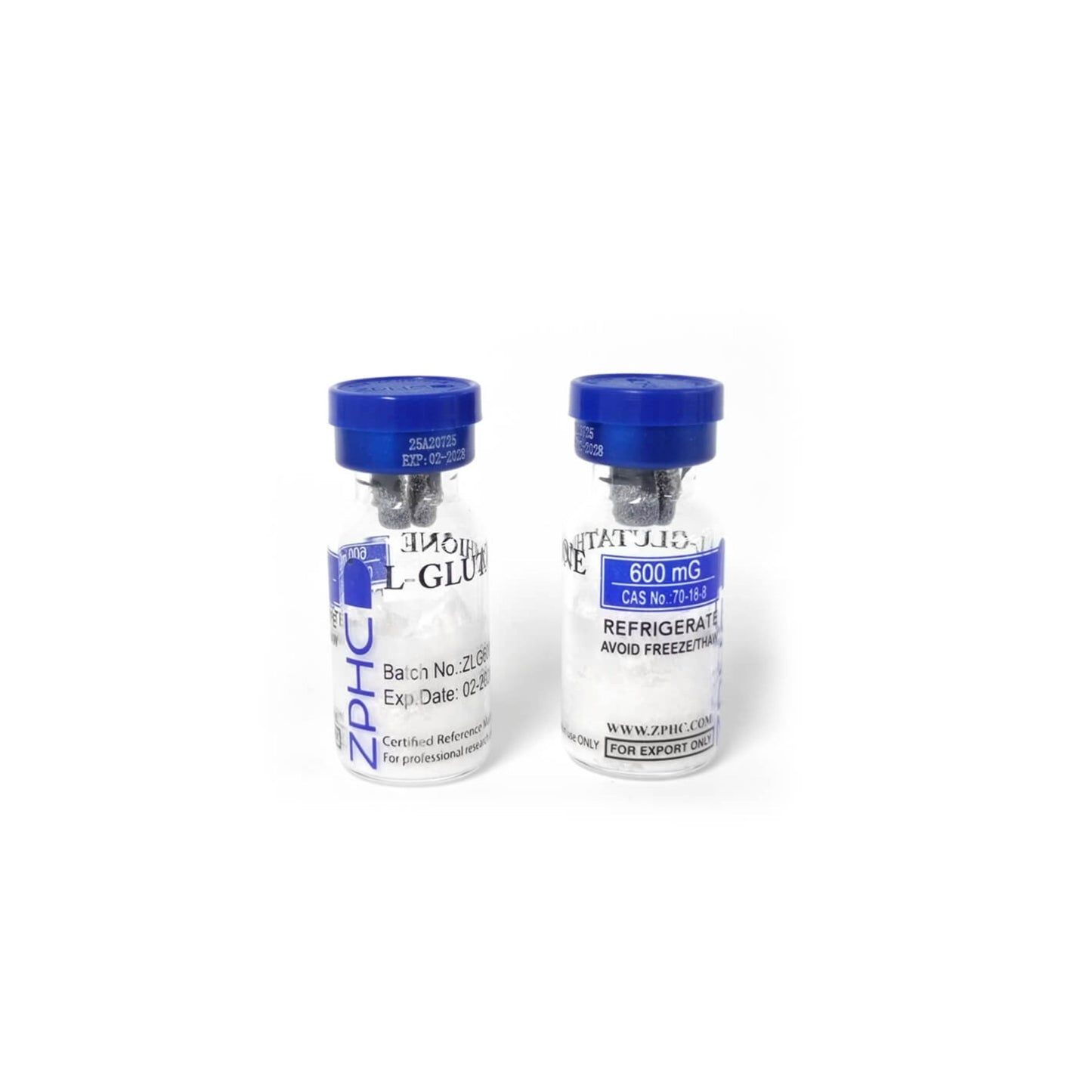 L-GLUTATHIONE ZPHC პეპტიდი 3000mg Kit (5X600 mg Vials+ Diluent)