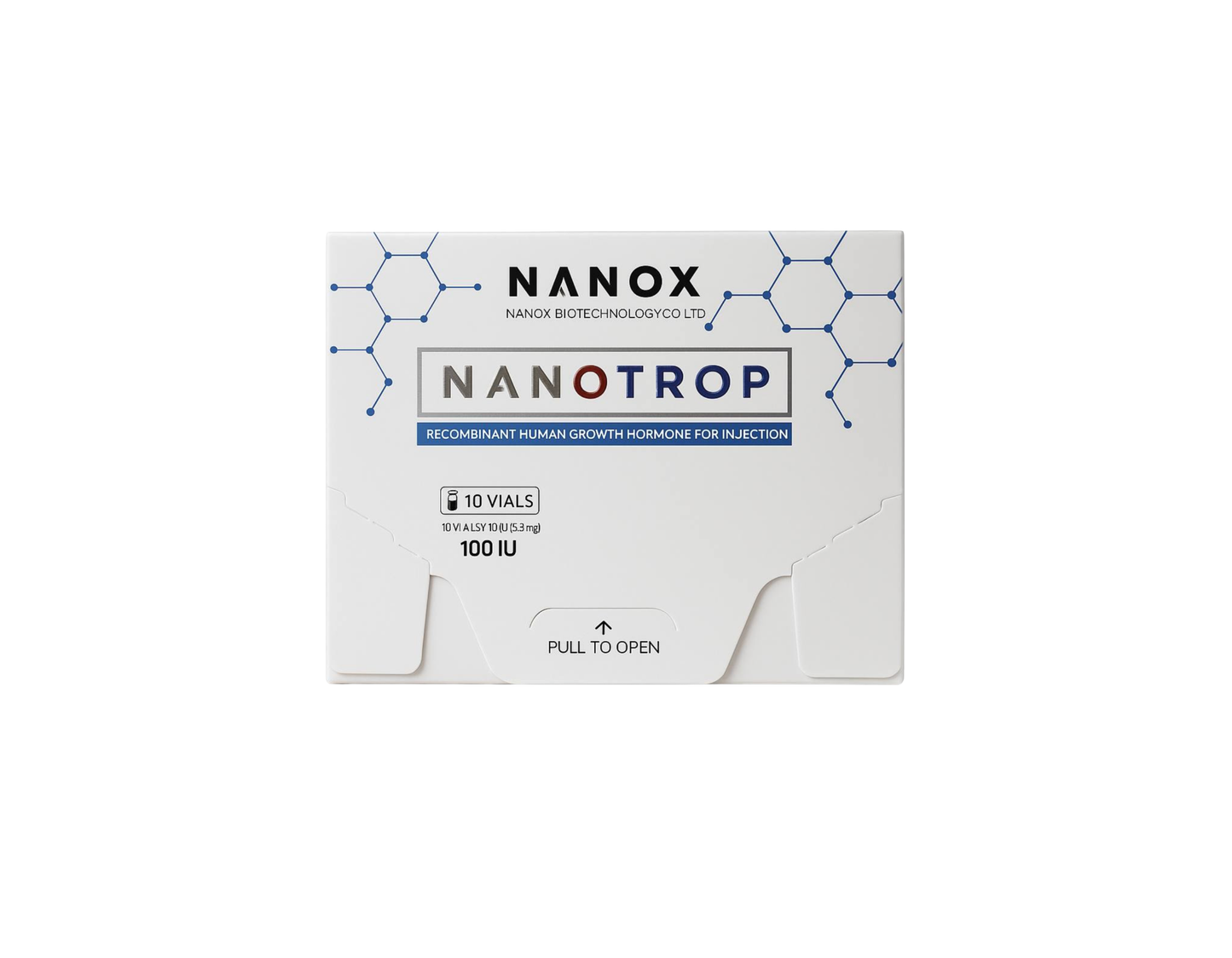 GROW HORMONE NANOTROPIN 100IU-ზრდის ჰორმონი ნანოტროპინ (10VIALS) NANOX